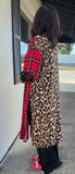 Plaid & Leopard Kimono One Size Fit