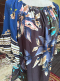 Blue Classic Floral Blouse