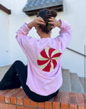 Pink Peppermint Sweatshirt