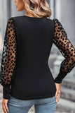 Precious Puff Sleeve Leopard Top