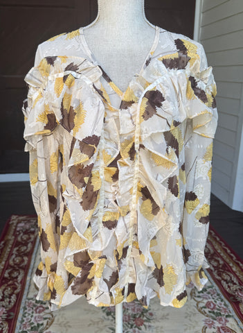 Vanilla Ruffle Blouse