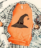 Pretty Witch Hat T in Orange