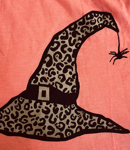 Pretty Witch Hat T in Orange