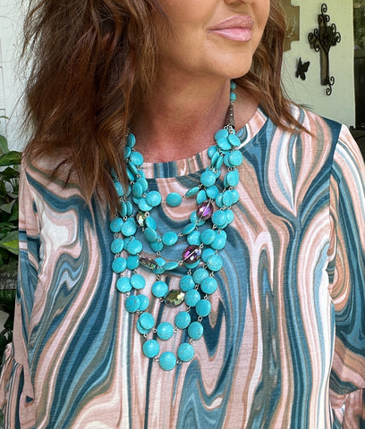 Turquoise Delight Statement Necklace