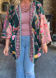 Boutique Dreamer Kimono in Emerald