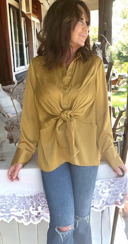 Classy in Gold Blouse