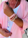 Shades of Pink Bracelet Stack