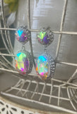 Vintage AB Crystal Earrings
