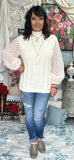 Jeanette FrilLEE Sweater in Ivory