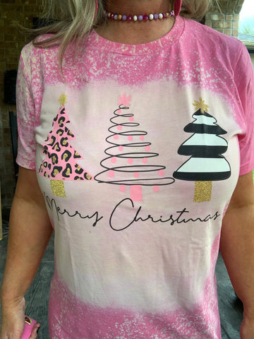 Sweetest Glam Pink Christmas Trees T