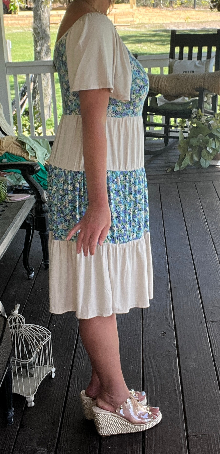 Blue Prairie Dress S-L – The FrilLEE Lily Boutique