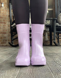 Lovely Lavender Jelly Boots