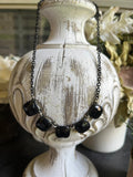 Black Crystal Necklace/Restock