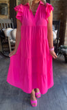 Beautiful Day Dress in Barbie Pink Restock