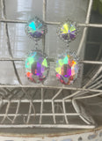 Vintage AB Crystal Earrings