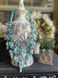 Turquoise Pearl Blue Hawaii Necklace