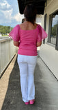 Priscilla Top in Bubblegum Pink S-XL