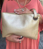 Madison Clutch in Champagne