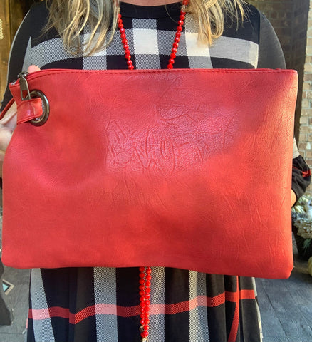 Madison Clutch in Cherry