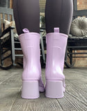 Lovely Lavender Jelly Boots