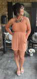 Everyday Romper in Butter Orange S-3X