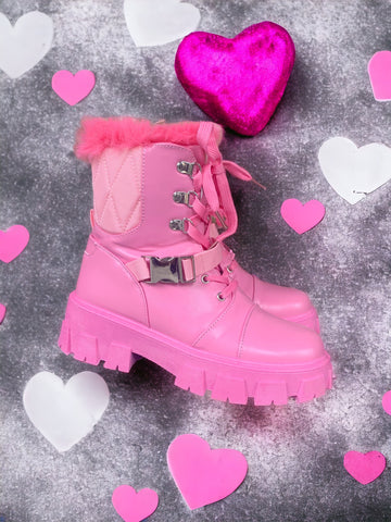 Barbie Pink Fur Boots
