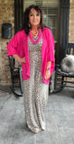 Everyday Kimono in Hot Pink L XL