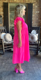 Beautiful Day Dress in Barbie Pink Restock