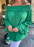 Passionate Green Blouse