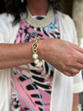 Gold Pearl Having a Ball Bracelet