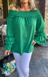 Passionate Green Blouse