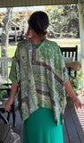 Pretty Paisley Kimono in Kelly Green