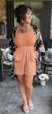 Everyday Romper in Butter Orange S-3X