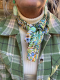 Betsy Scarf in Greens