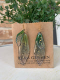 Pretty Butterfly Wing Earrings in Green