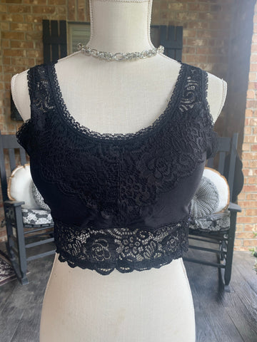 FrilLEE Lily Lace Bralette Black