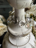 Pearl Silver Bangle Shoe Bracelet