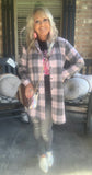 Pretty Blush Plaid Jacket S