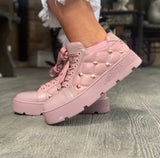 Mauve Studded Tennies