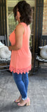 Romancing the Lace Cami in Deep Coral
