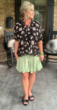 Pistachio Ruffle Skirt