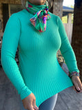 One  Size Fit Turtleneck in Mint