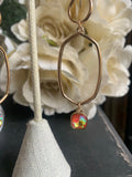Iridescent Pink Droplet Earrings