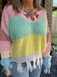 Spring Rainbow Sweater