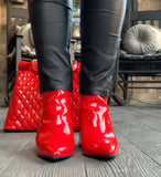 Merry Red Patent Boots