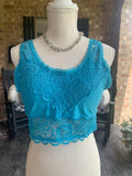 FrilLEE Lily Lace Bralette Turquoise