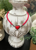 Red Obsession Heart Choker