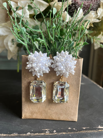 Clear Crystal Pearl Blooms