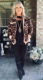 Courderoy Leopard  Distressed Jacket