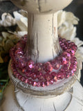 Iridescent Mauve 60” Beads
